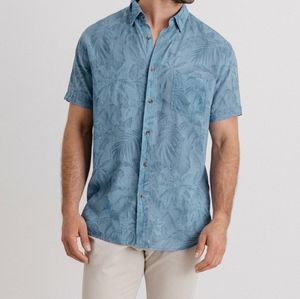 Rails tonal blue Hawaii shirt